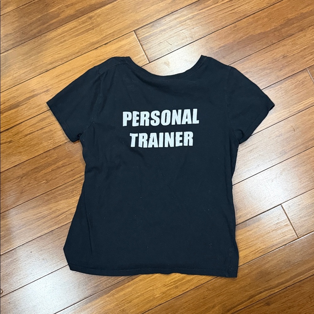 Gildan Black Tee with 'Personal Trainer' Print